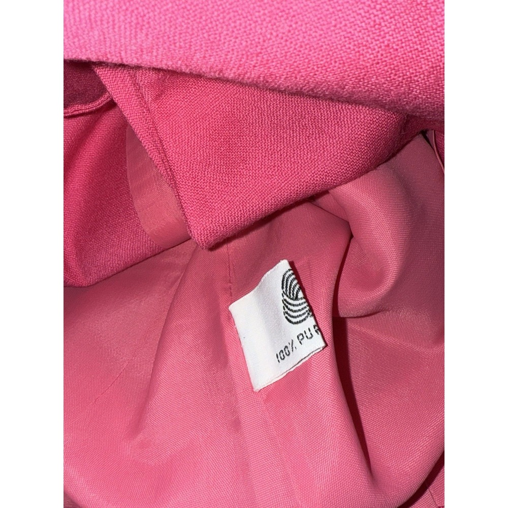 Vintage John Meyer of‎ Norwich button front blazer jacket bright pink Size 4 USA - Picture 5 of 6